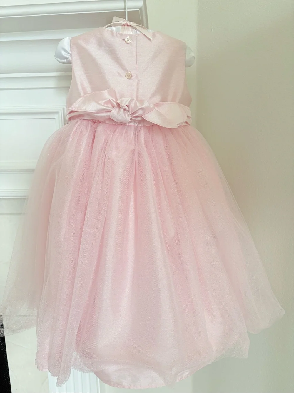Disney Pink Tulle Party Dress with Rosette Waist